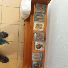 Antigüedades: NUMEROS DE ZINC PARA MARCAR LOS BARRILES DE LA UVA BERJA ALMERIA