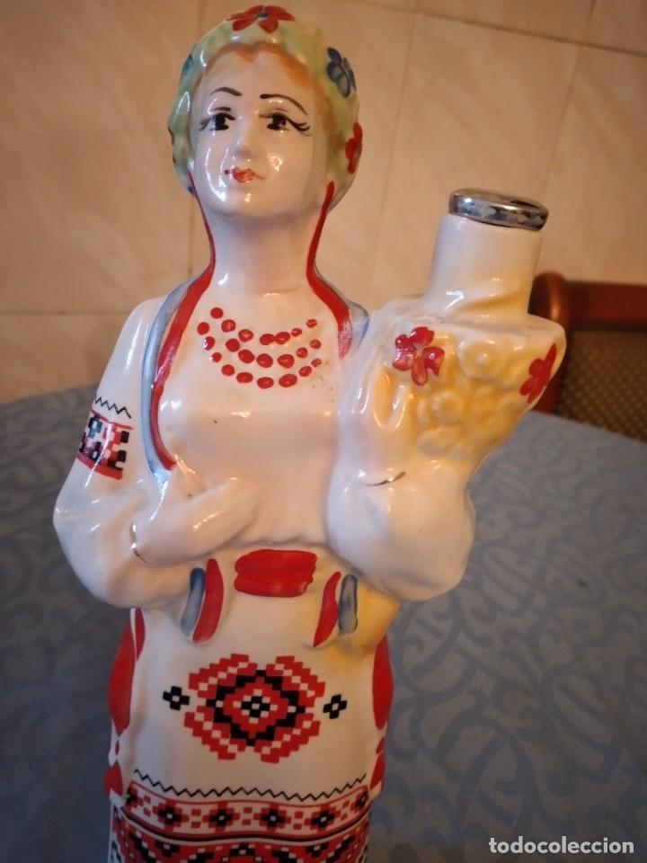 Antig&uuml;edades: BOTELLA EN PORCELANA RUSA - Foto 4