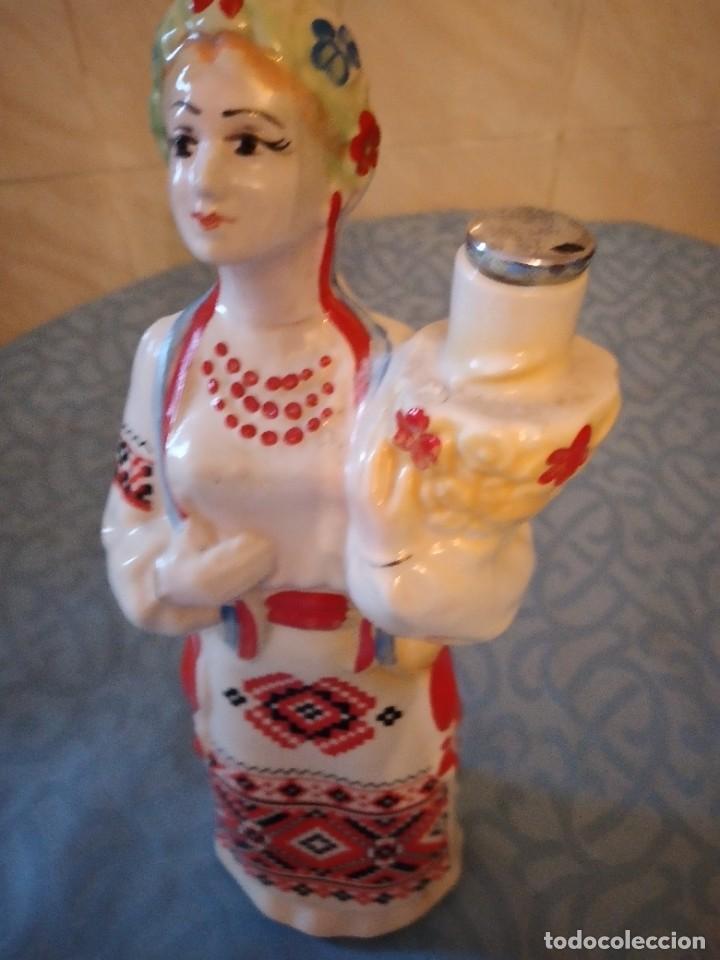 Antig&uuml;edades: BOTELLA EN PORCELANA RUSA - Foto 5