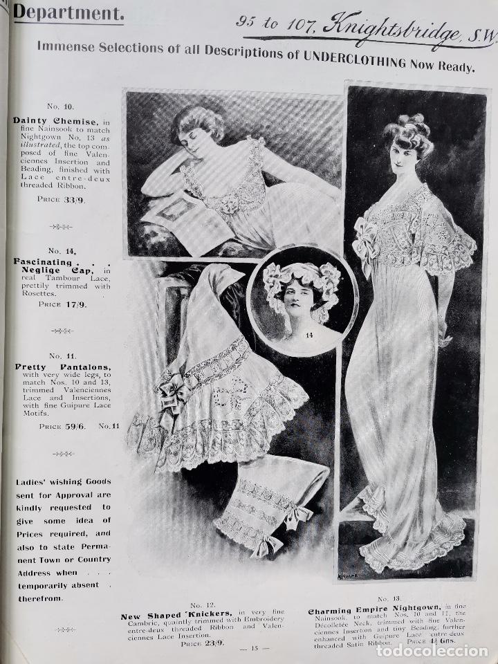 Antig&uuml;edades: 1908 CATALOGO DE MODA CHARMING CONFECTIONS LONDON RARO - Foto 10