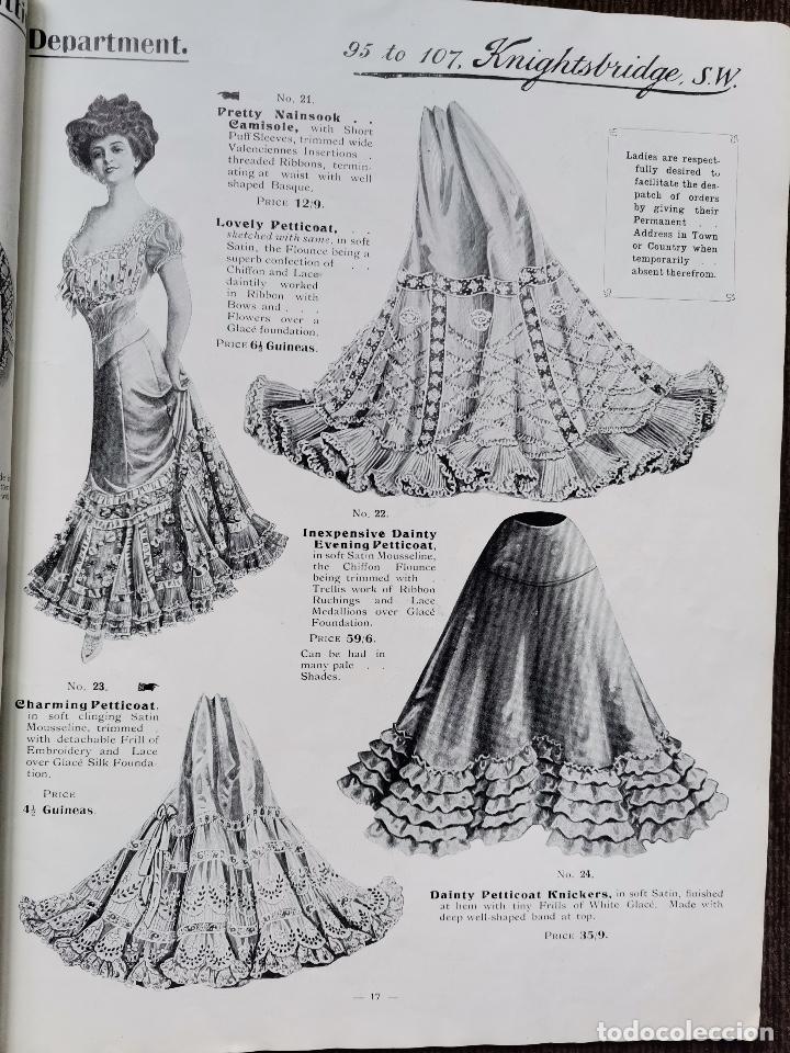 Antig&uuml;edades: 1908 CATALOGO DE MODA CHARMING CONFECTIONS LONDON RARO - Foto 12