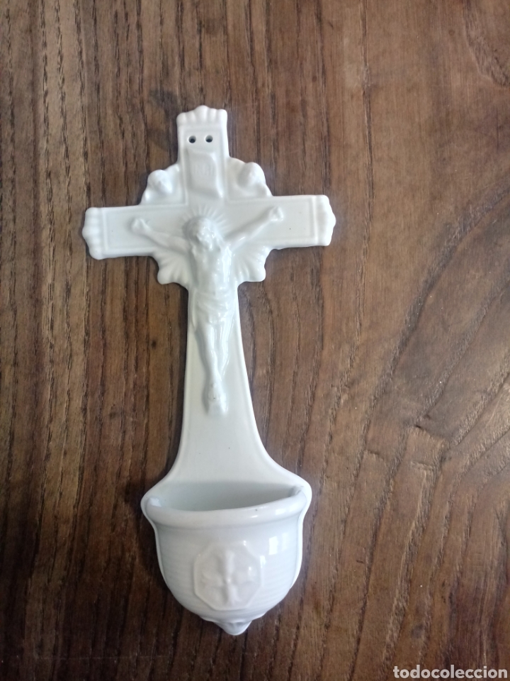 Antig&uuml;edades: Benditera de cristo de porcelana Pickman - Foto 2