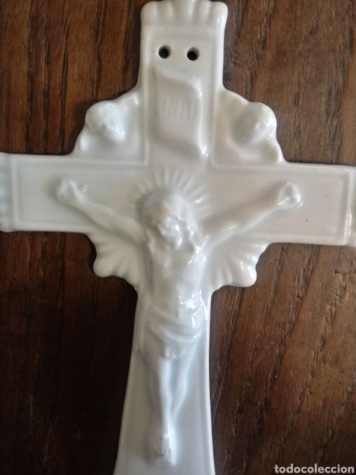 Antig&uuml;edades: Benditera de cristo de porcelana Pickman - Foto 5