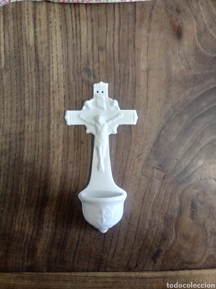 Antig&uuml;edades: Benditera de cristo de porcelana Pickman - Foto 1