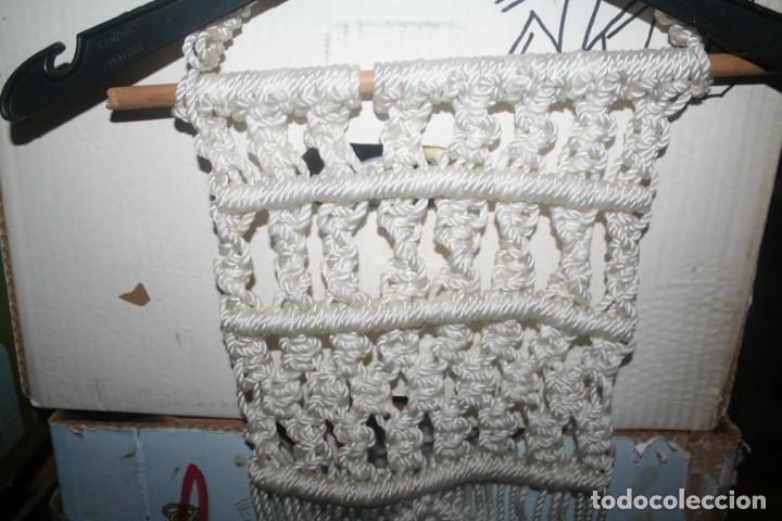 Antig&uuml;edades: macetero macram&eacute; antiguo - Foto 2
