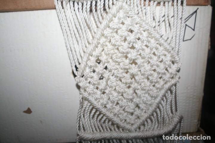 Antig&uuml;edades: macetero macram&eacute; antiguo - Foto 3