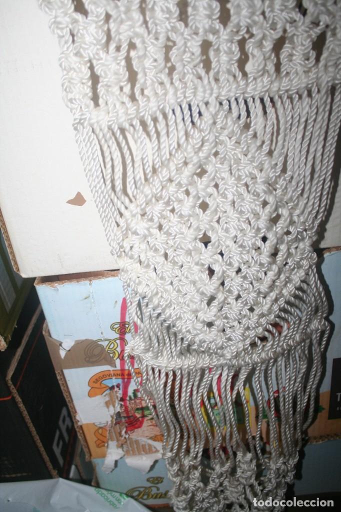 Antig&uuml;edades: macetero macram&eacute; antiguo - Foto 7