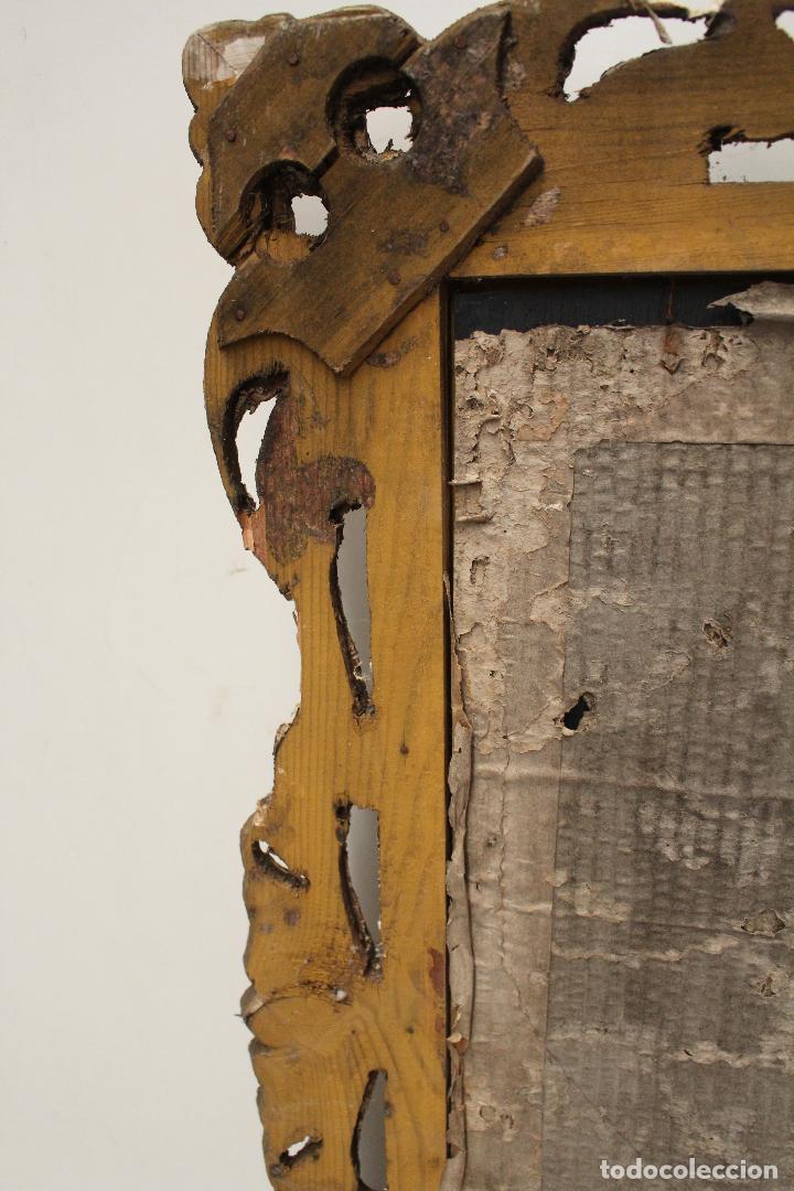 Antig&uuml;edades: antiguo espejo de madera - Foto 2