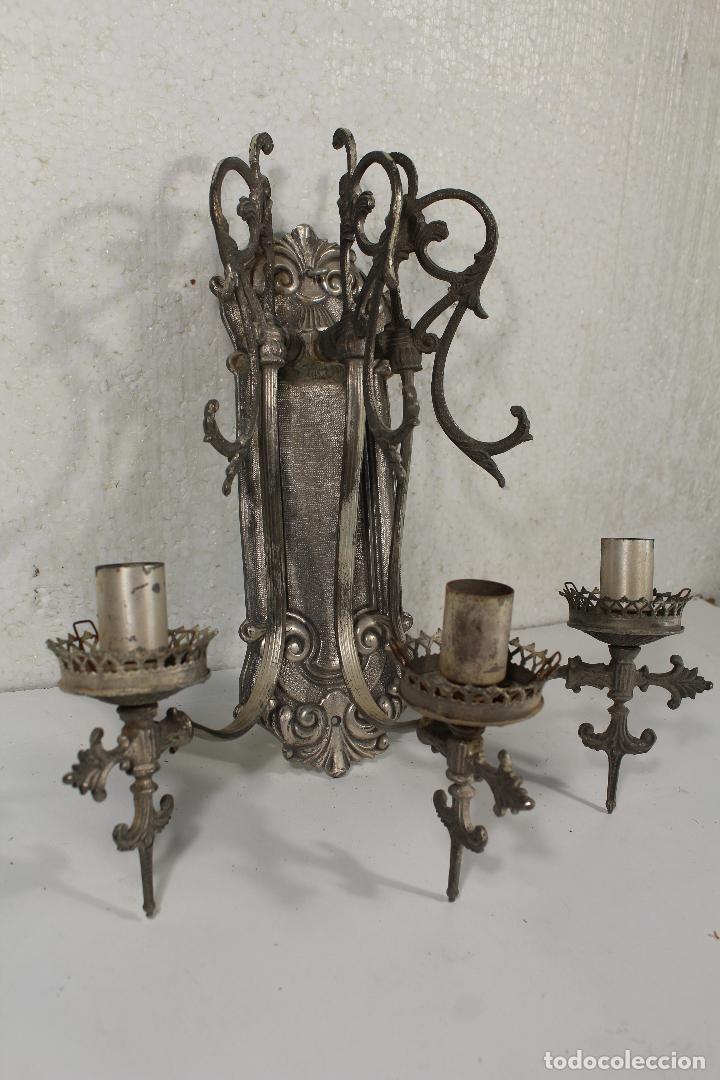 Antig&uuml;edades: APLIQUE ANTIGUO DE METAL - Foto 4