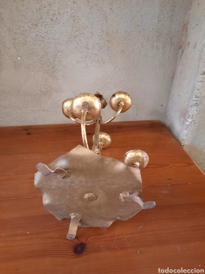 Antig&uuml;edades: Candelabro dorado - Foto 4