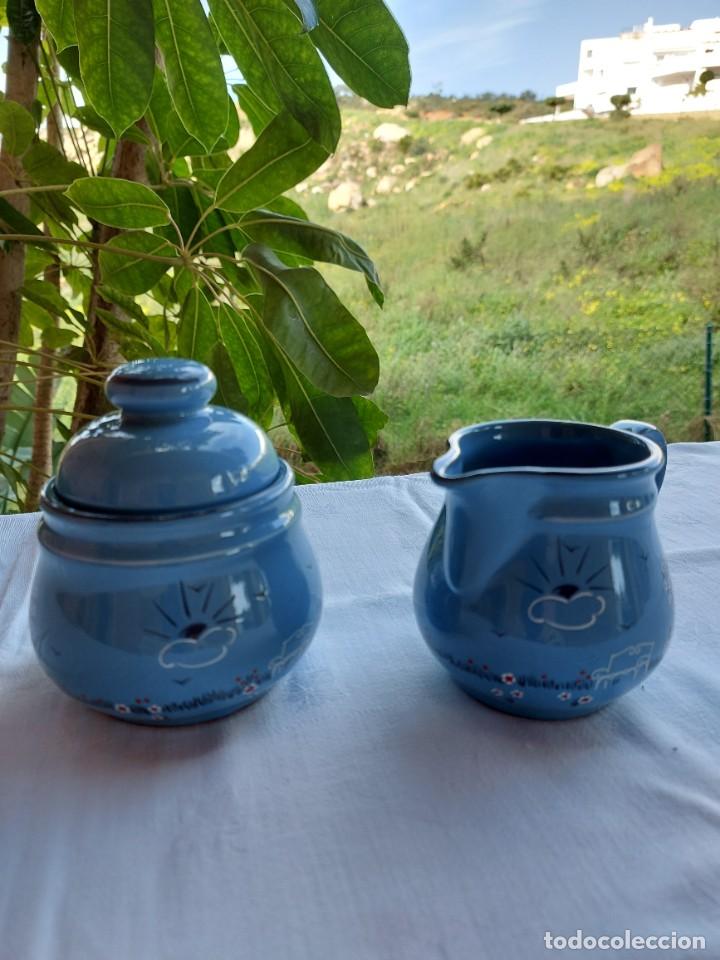 Antiguidades: LOTE DE LECHERA Y AZUCARERO EN CERAMICA