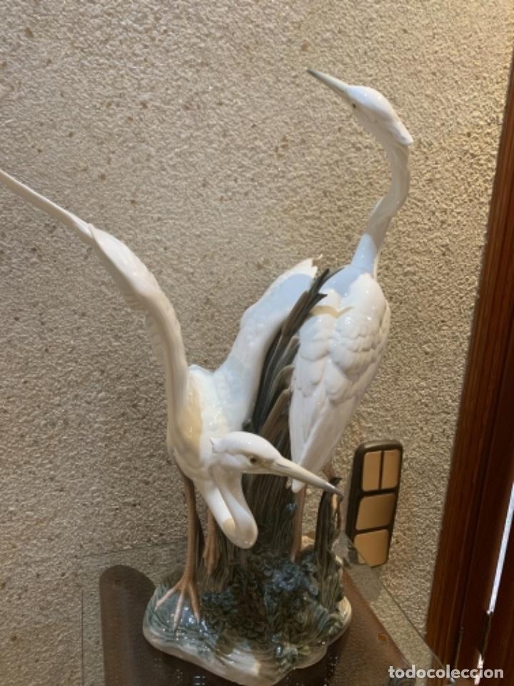 Antig&uuml;edades: Figura lladro &rdquo; garzas&rdquo; - Foto 1