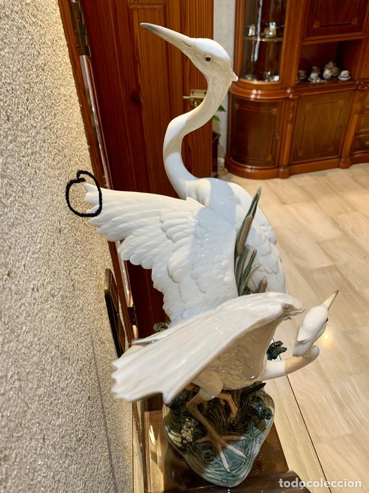Antig&uuml;edades: Figura lladro &rdquo; garzas&rdquo; - Foto 2