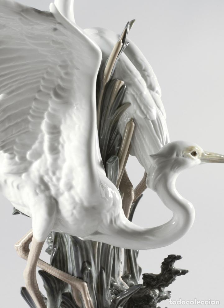 Antig&uuml;edades: Figura lladro &rdquo; garzas&rdquo; - Foto 4