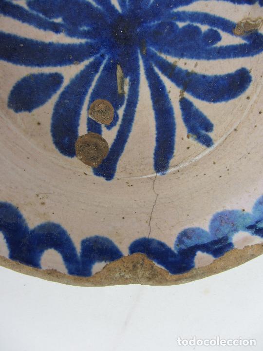 Antigüedades: Pequeña fuente o platito en cerámica azul de Fajalauza - s.XIX - Foto 5 - 246555010