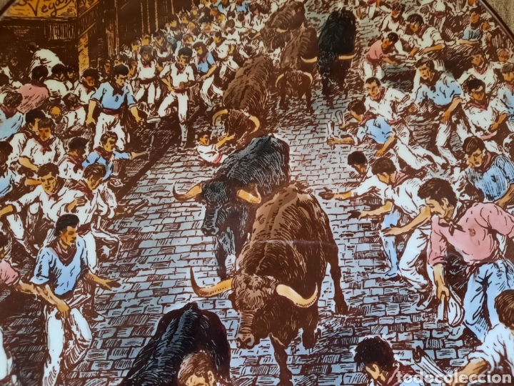 Antig&uuml;edades: PLATO SAN FERMINES DE CERAMICAS MG ESPA&Ntilde;A - Foto 2
