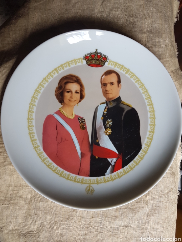Antig&uuml;edades: Plato recuerdo Reyes de Espa&ntilde;a - Foto 1