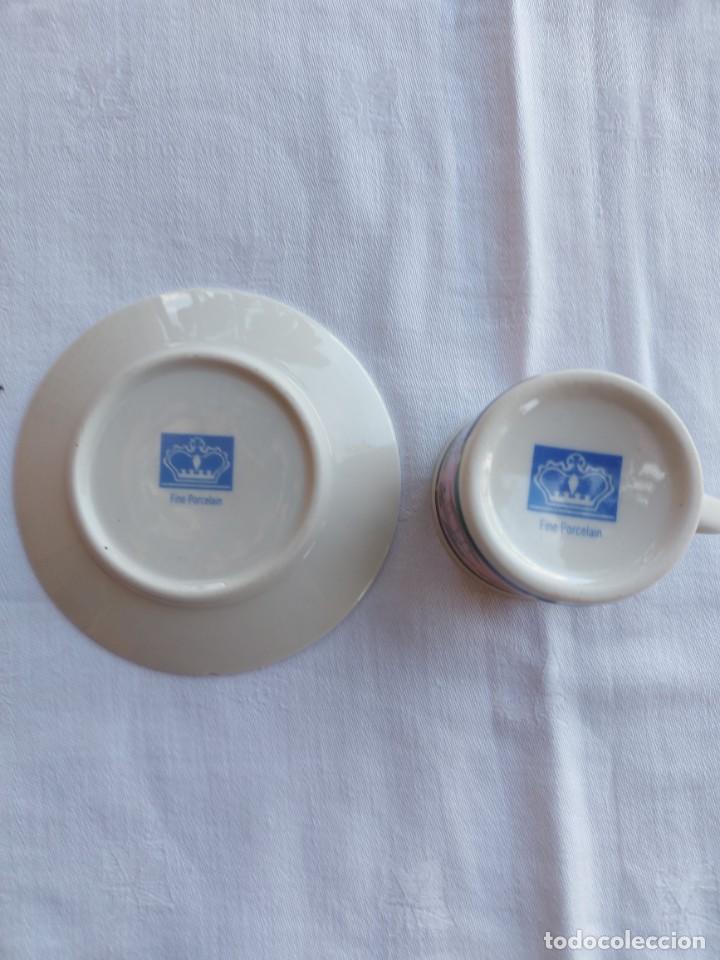 Antig&uuml;edades: LOTE DE TAZA CON PLATO - Foto 4
