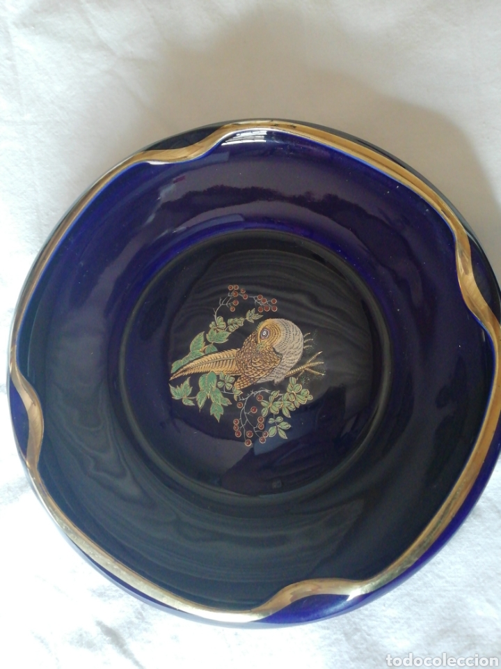 Antig&uuml;edades: Cuencos porcelana cobalto y oro - Foto 2
