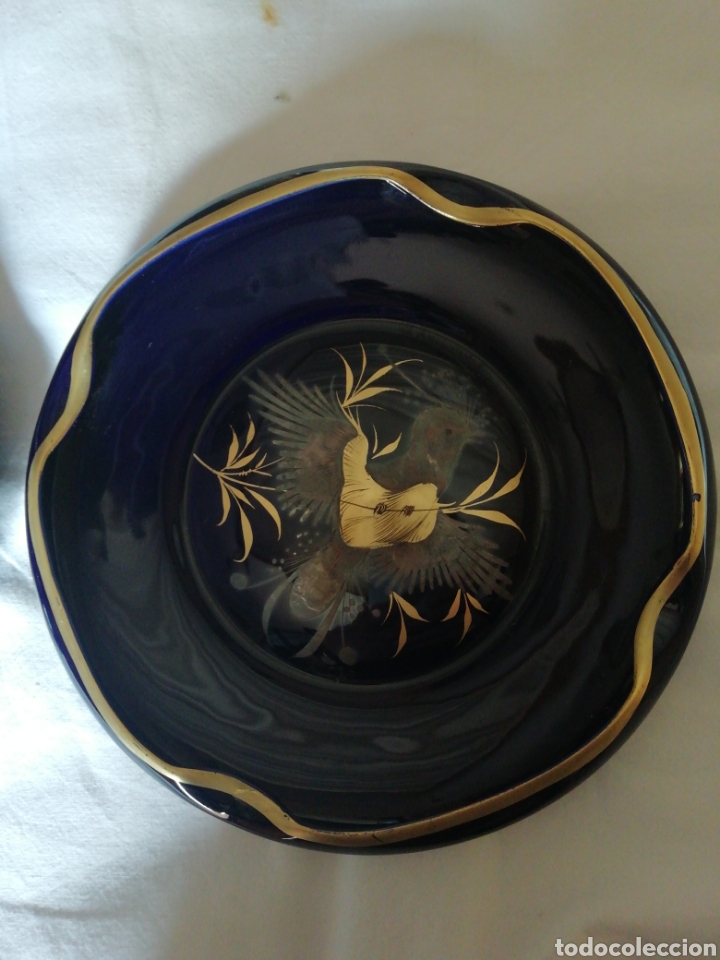 Antig&uuml;edades: Cuencos porcelana cobalto y oro - Foto 4
