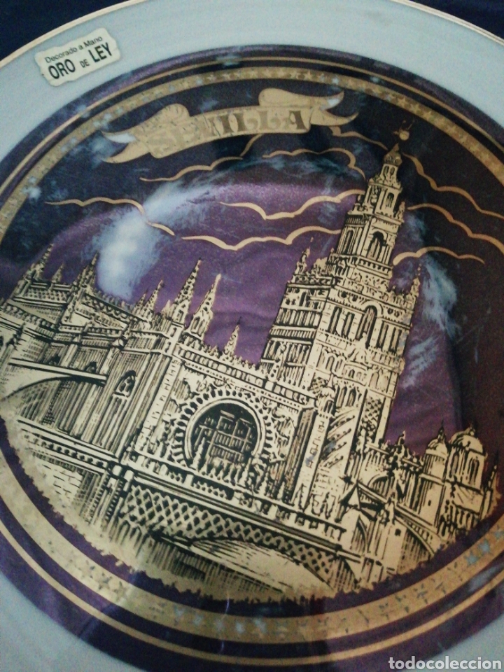 Antig&uuml;edades: Plato de Sevilla oro de ley - Foto 2