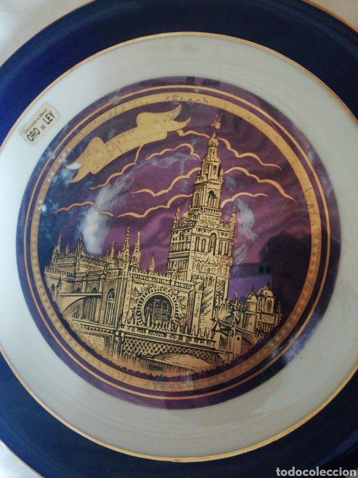 Antig&uuml;edades: Plato de Sevilla oro de ley - Foto 3