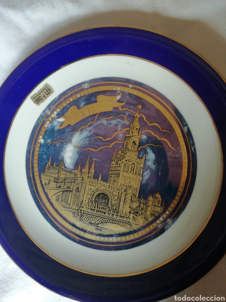 Antig&uuml;edades: Plato de Sevilla oro de ley - Foto 1