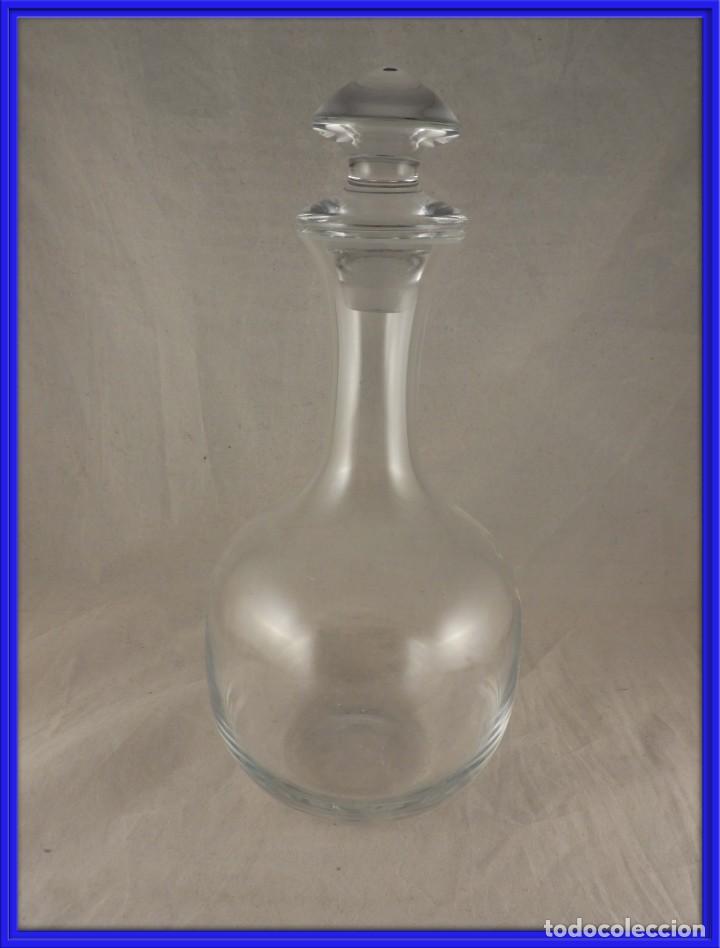 Antig&uuml;edades: BOTELLA DE CRISTAL CON FORMAS LISAS - Foto 1