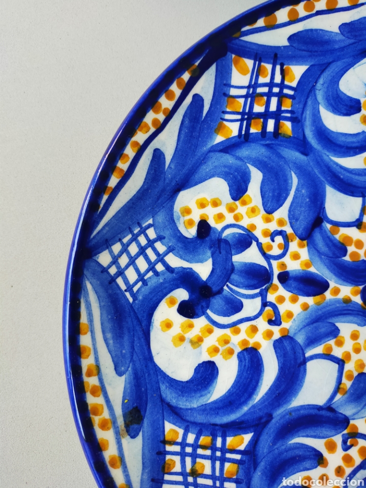 Antig&uuml;edades: PLATO DE CERAMICA TONOS AZULES - Foto 3