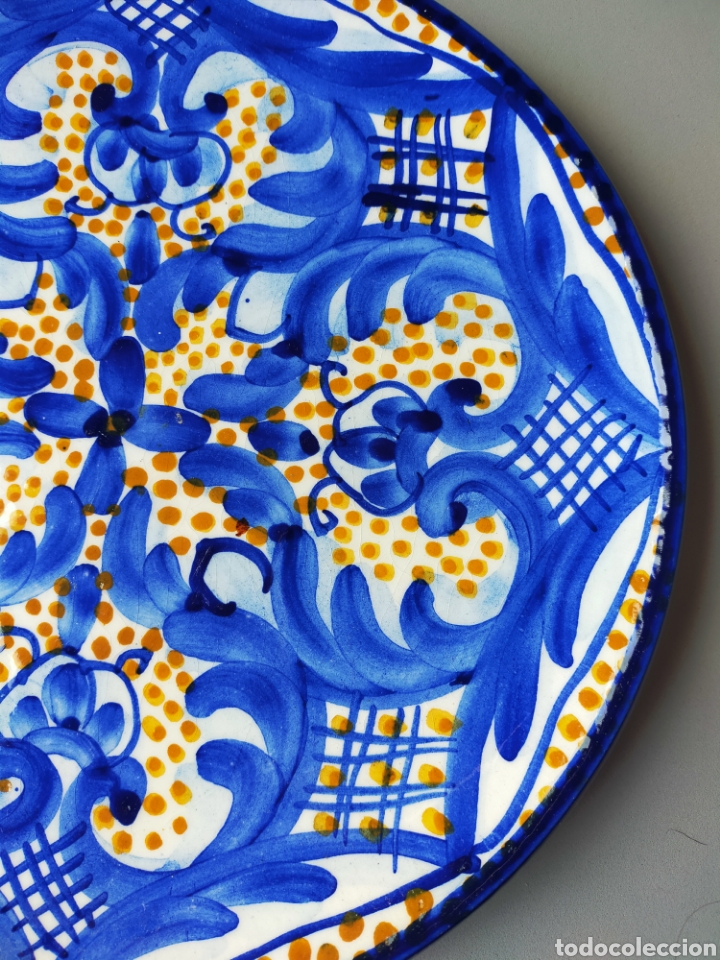 Antig&uuml;edades: PLATO DE CERAMICA TONOS AZULES - Foto 5