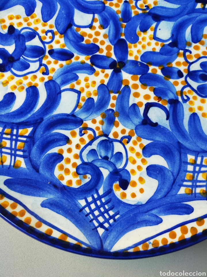 Antig&uuml;edades: PLATO DE CERAMICA TONOS AZULES - Foto 7