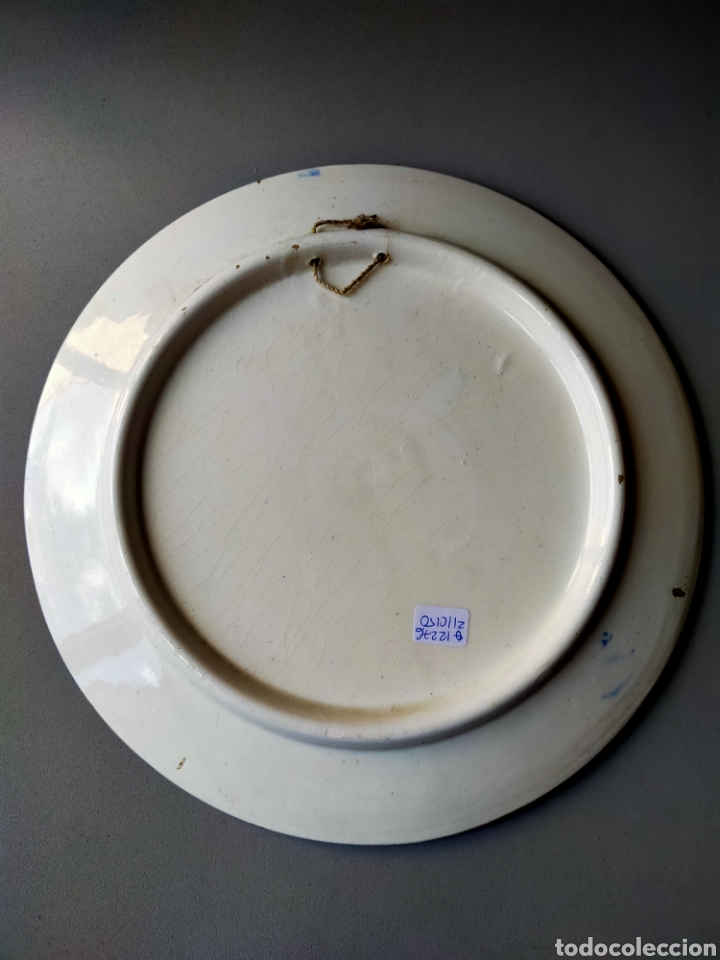 Antig&uuml;edades: PLATO DE CERAMICA TONOS AZULES - Foto 9