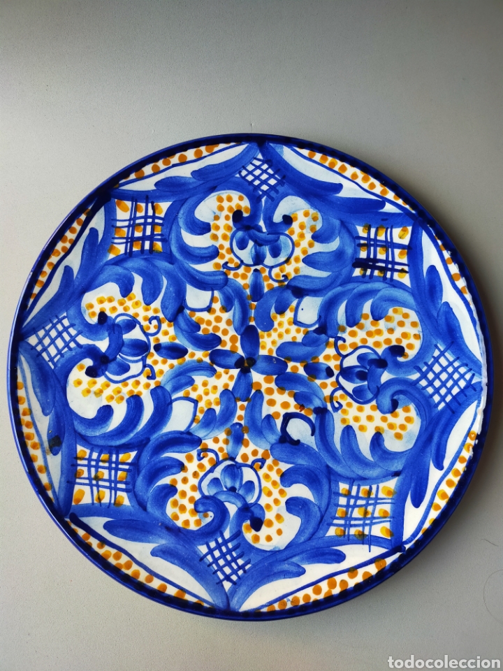 Antig&uuml;edades: PLATO DE CERAMICA TONOS AZULES - Foto 1