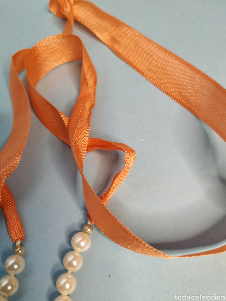 Antig&uuml;edades: COLLAR DE PERLAS CON MEDALLA ( 0097 ) - Foto 8