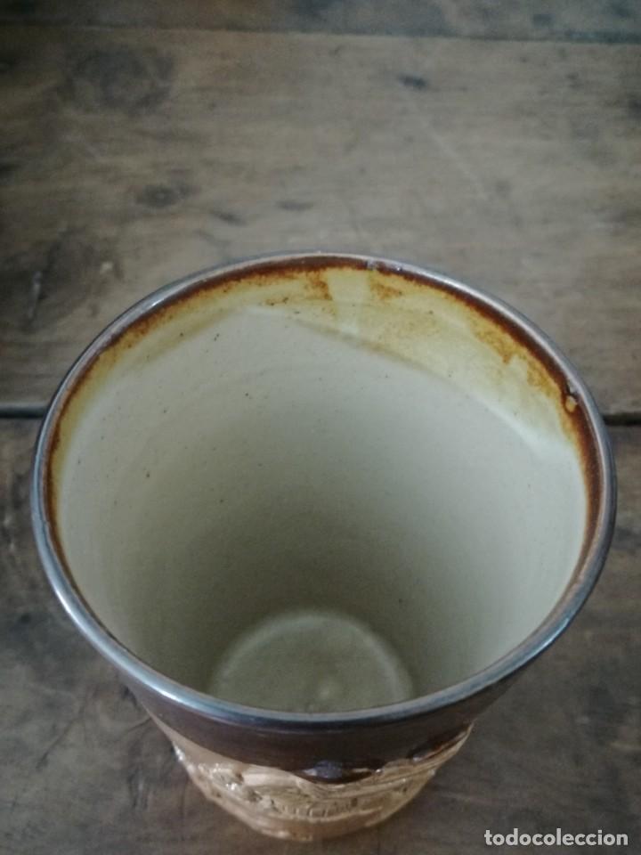 Antig&uuml;edades: Vaso de cer&aacute;mica inglesa LAMBERT. 11 cm. - Foto 3