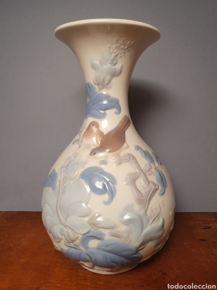 Antig&uuml;edades: LLADRO - Florero Gorriones - Foto 2