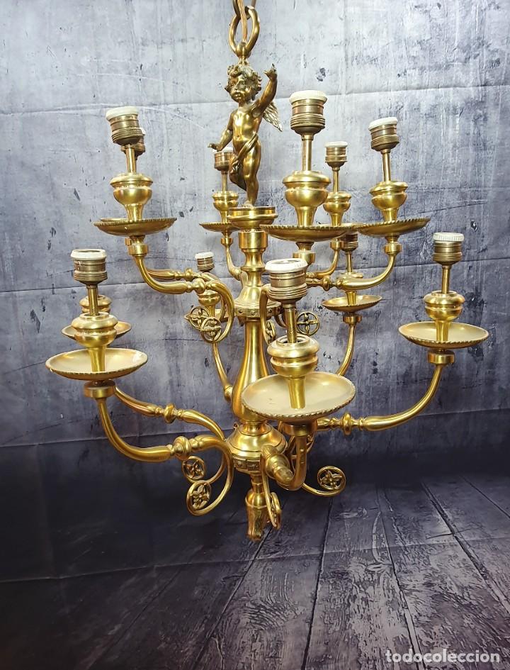 Antig&uuml;edades: ANTIGUA LAMPARA DE BRONCE - Foto 1