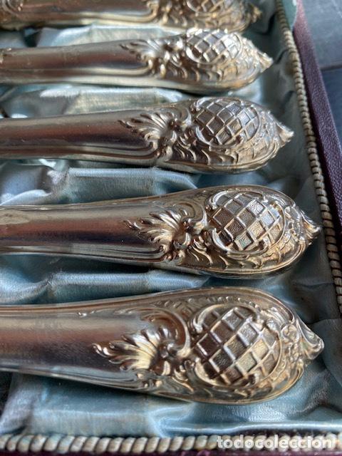 Antig&uuml;edades: CAJA DE CUCHILLOS PLATA INGLESA - Foto 3
