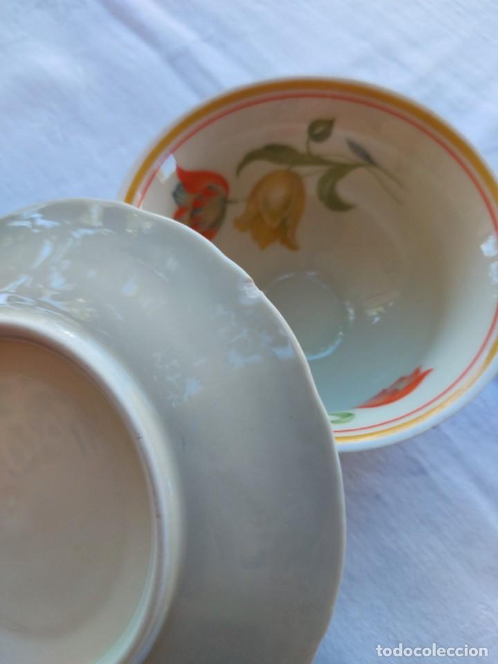 Antig&uuml;edades: TAZA ANTIGUA CON PLATILLO - Foto 4