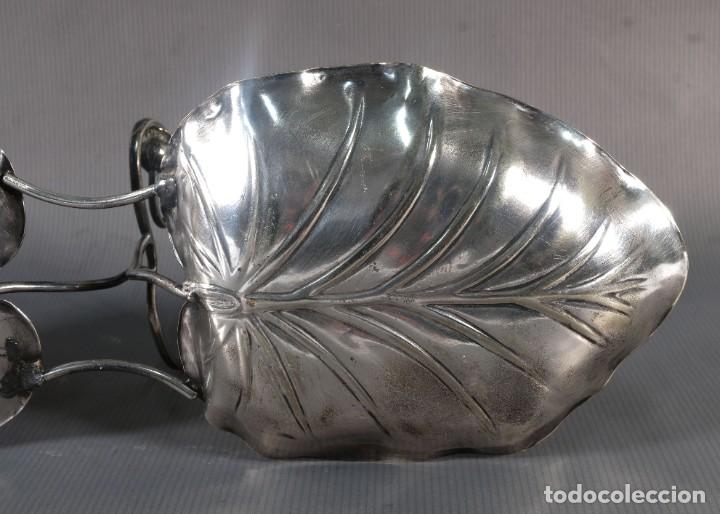 Antig&uuml;edades: Centro de mesa en metal plateado - Foto 6