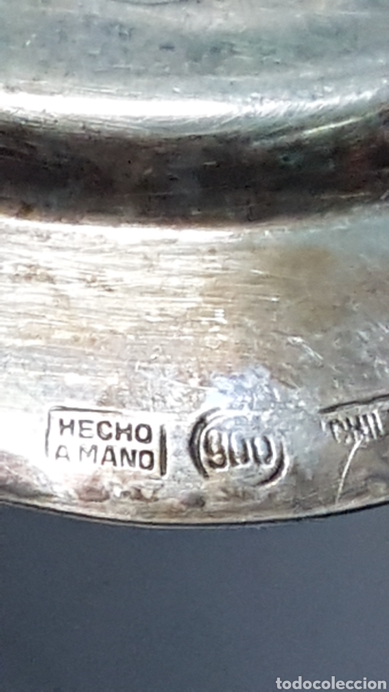 Antig&uuml;edades: PLATITO PLATA DE LEY CHILENO CONTRASTADO - Foto 4