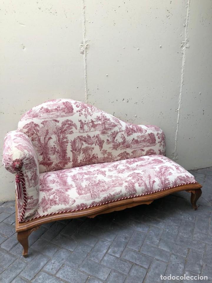 Antigüedades: Sofa Chaise Longue antiguo - Foto 2 - 247277715
