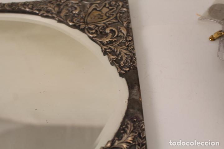 Antig&uuml;edades: espejo antiguo en plata de ley 925 - Foto 19