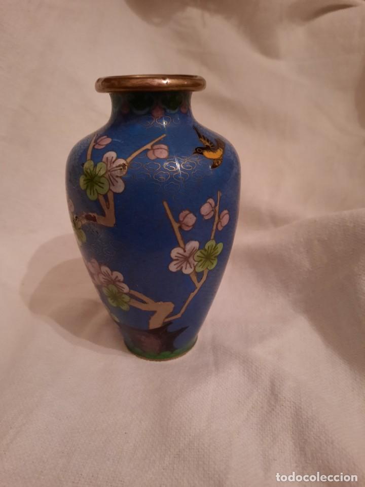 Antig&uuml;edades: Precioso jarron cloisonne - Foto 5