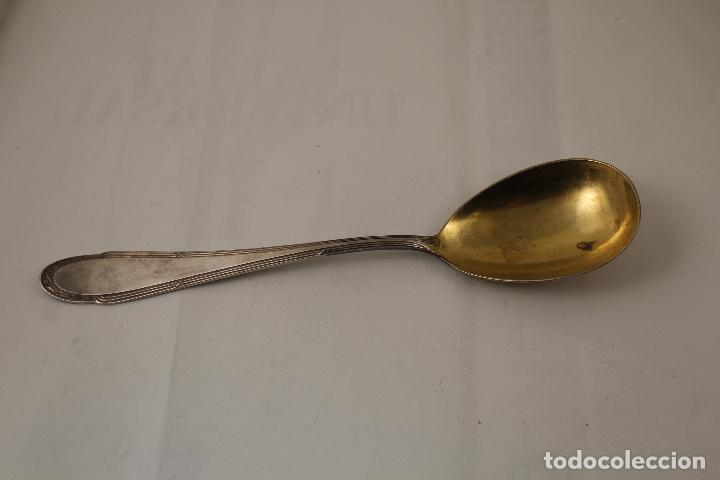 Antig&uuml;edades: cucharon en plata de ley punzonada - Foto 1