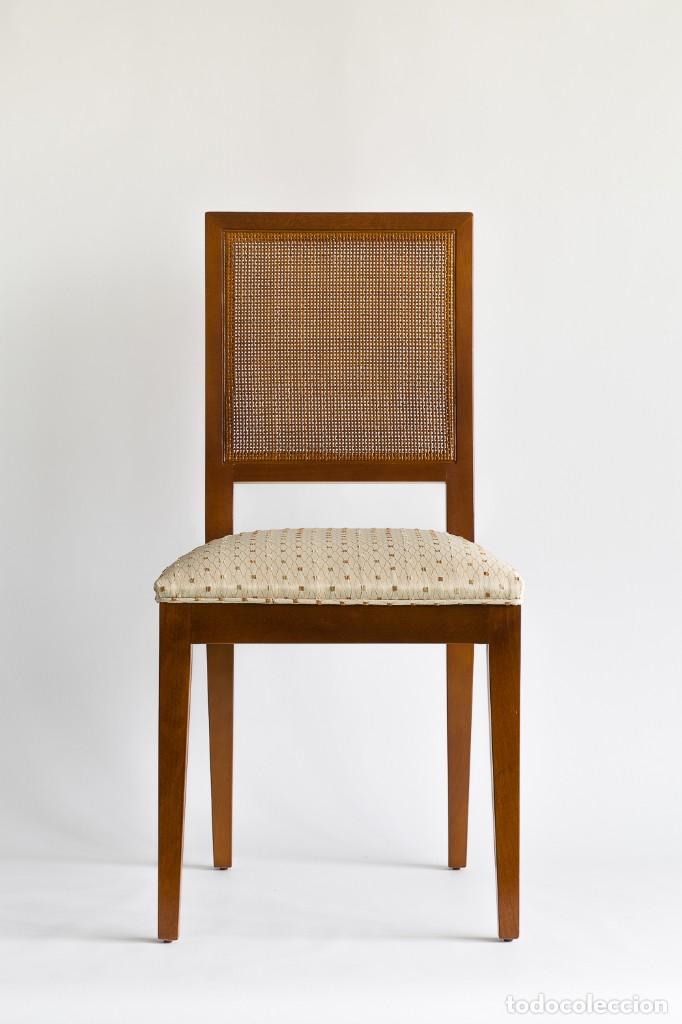 Antig&uuml;edades: SILLA RESPALDO REJILLA - Foto 2