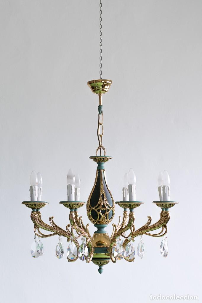 Antig&uuml;edades: L&Aacute;MPARA BRONZ LAMP - Foto 2