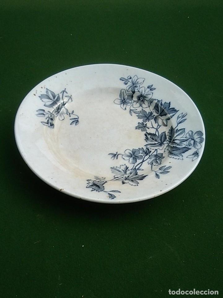 Antig&uuml;edades: PLATO ANTIGUO DE CERAMICA DE SANDEMAN MACDOUGALL JAVA MARCA REGISTRADA 23 CMS. DE DIAMETRO - Foto 2