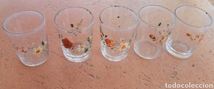 Antig&uuml;edades: Bandeja de cristal y vasos - Foto 2