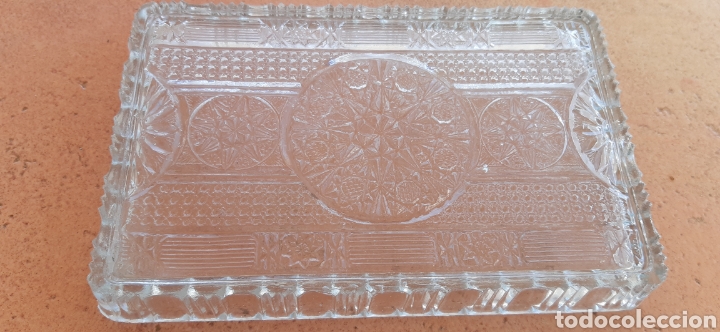 Antig&uuml;edades: Bandeja de cristal y vasos - Foto 5